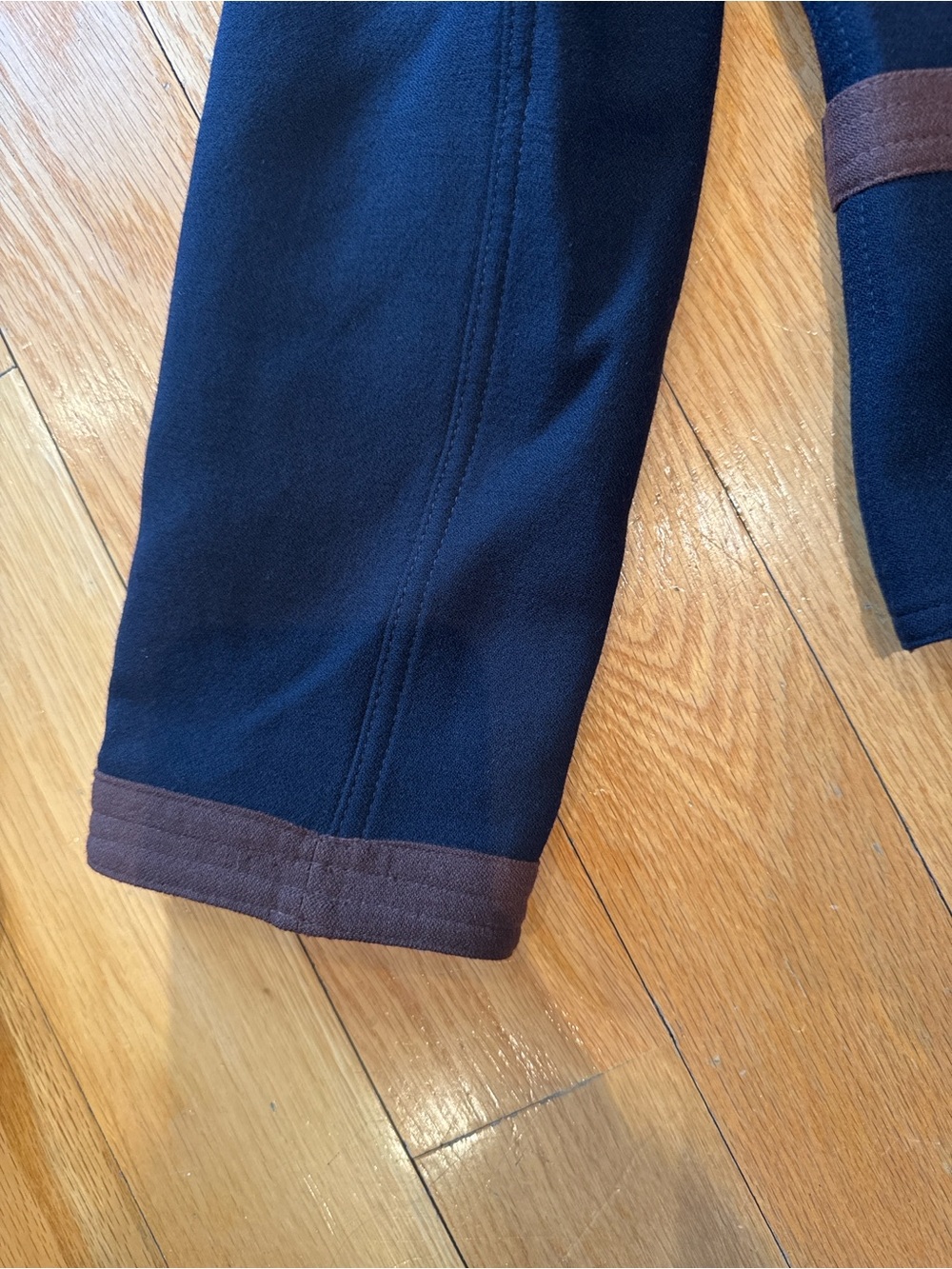 vintage Louis feraud navy and brown blazer - Picture 7 of 8